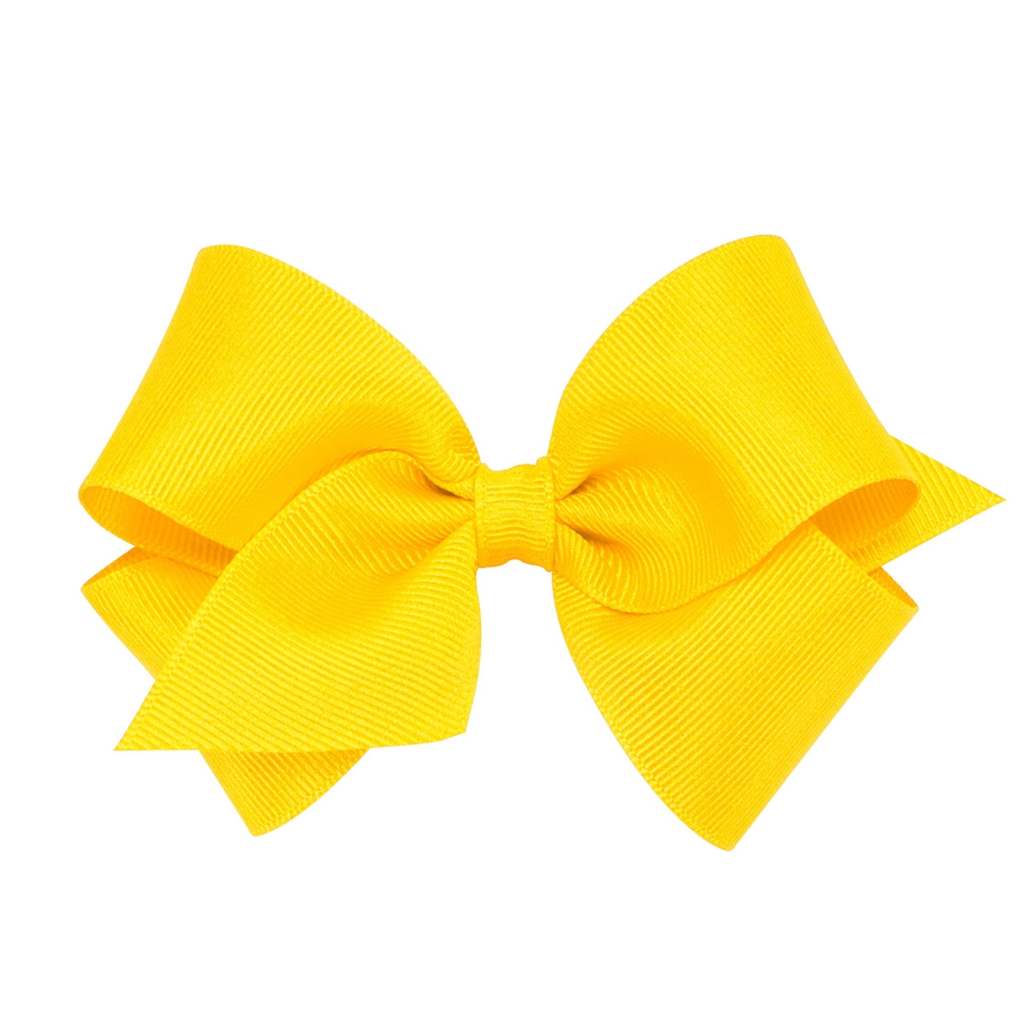Small Grosgrain Bow - Yellow Kids Hair Accessories Wee Ones