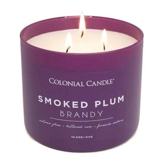 Smoked Plum Brandy 14.5 oz Candle Candles Colonial Candle