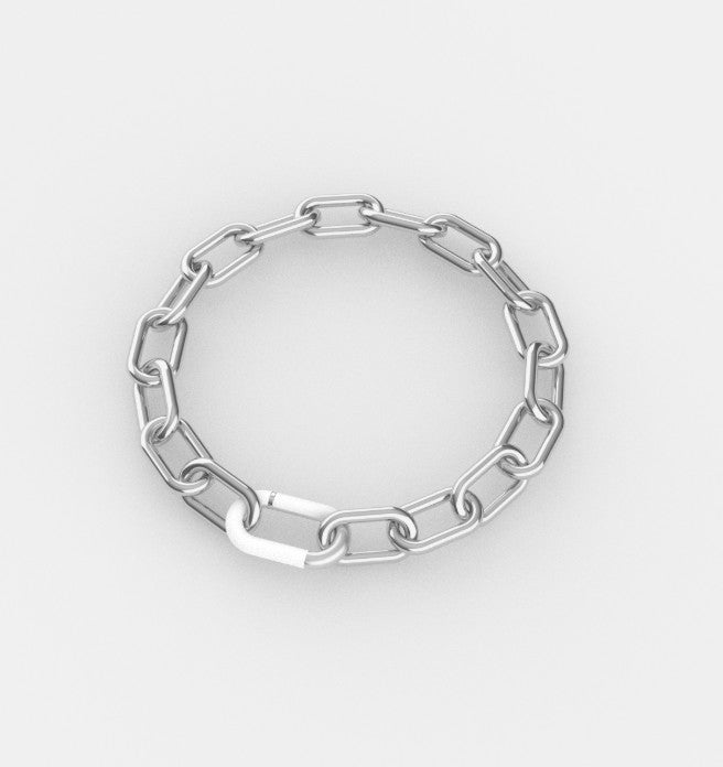 Solene Pavé Chain Bracelet - Silver - White Topaz Bracelets Dean Davidson