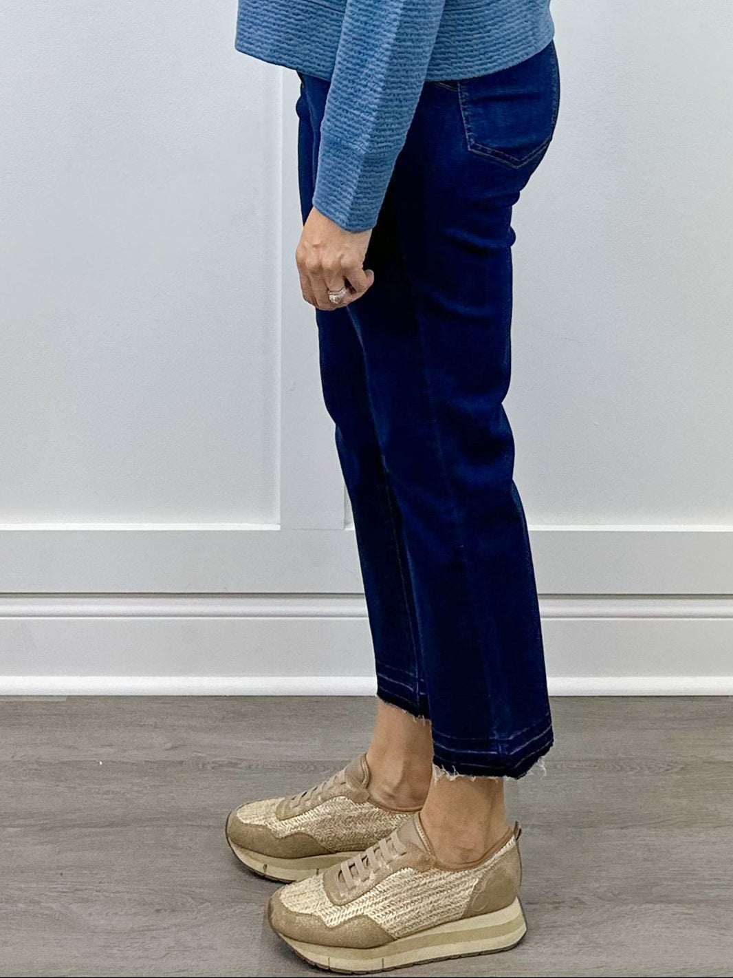 Sophia Curvy Micro Flare Jeans - Deepwater Jeans Tribal