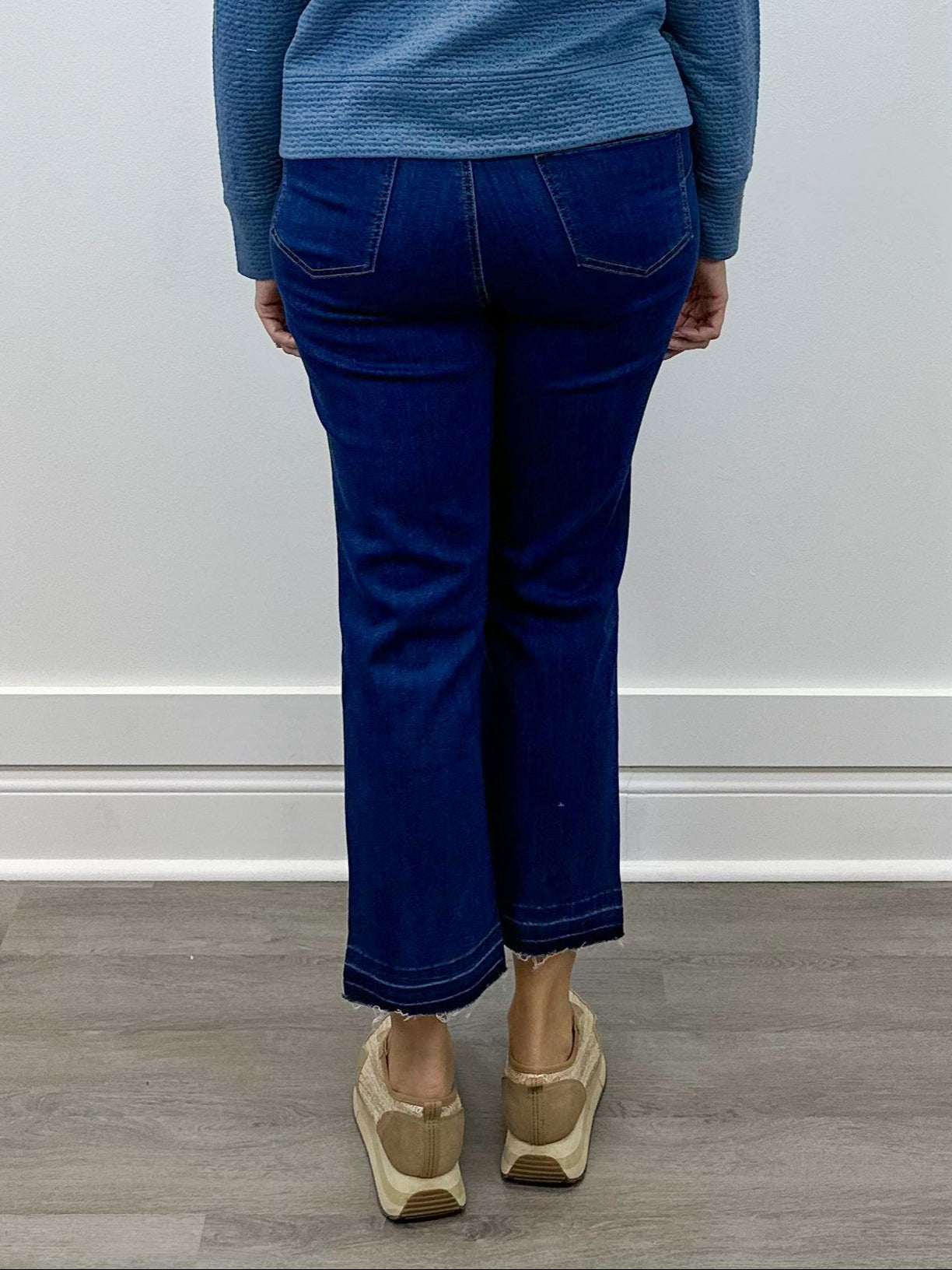 Sophia Curvy Micro Flare Jeans - Deepwater Jeans Tribal