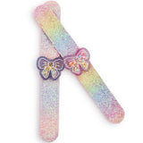 Sparkling Bow Glitter Slap Bracelet - Assorted Kids Jewelry Two's Company