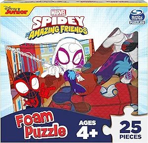 Spidey 25 Piece Jigsaw Foam Squishy Puzzle Toys Spin Master