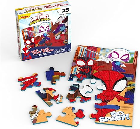 Spidey 25 Piece Jigsaw Foam Squishy Puzzle Toys Spin Master