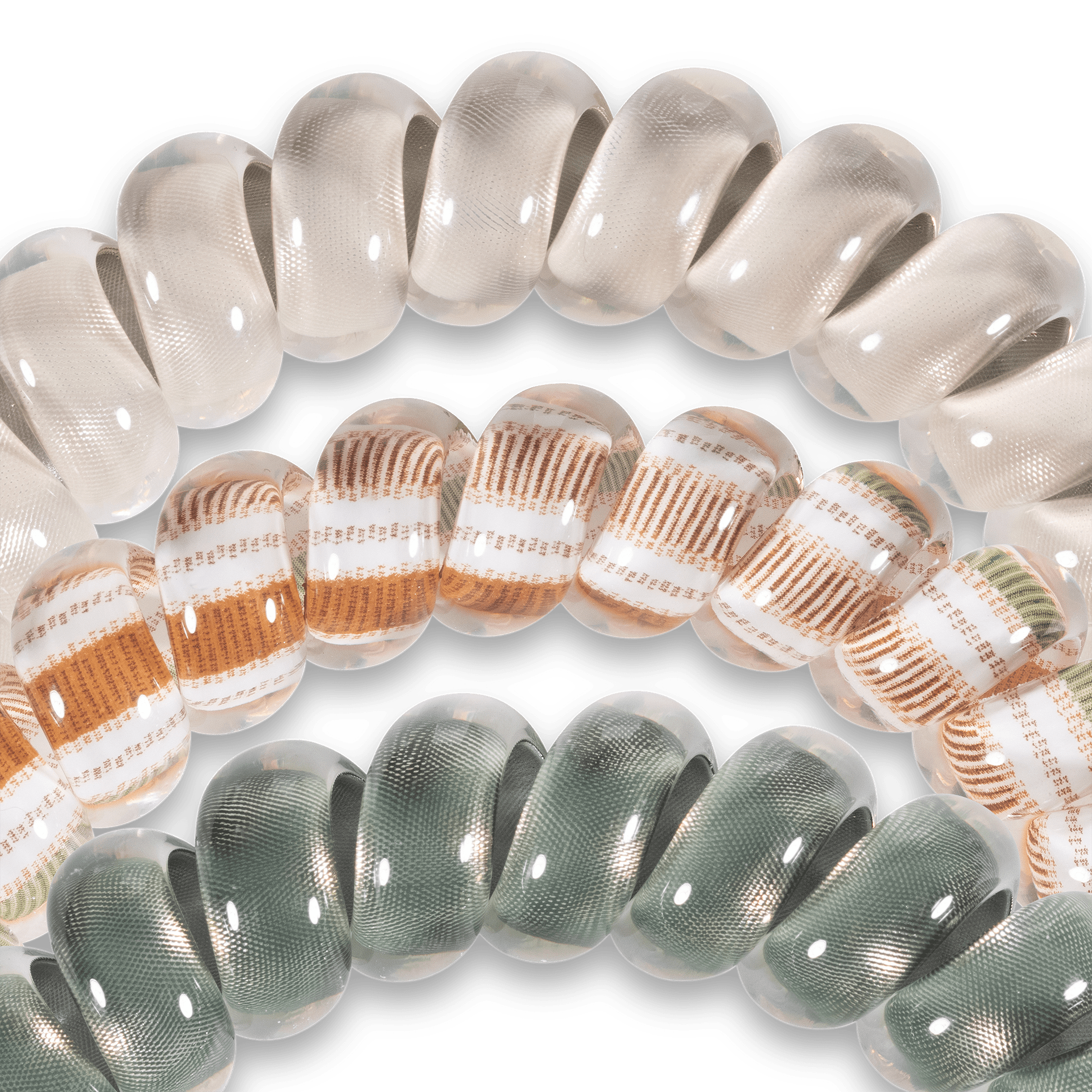 Spiral Hair Coils - Large - Eucalyptus Hair Ties Hair Accessories Teleties