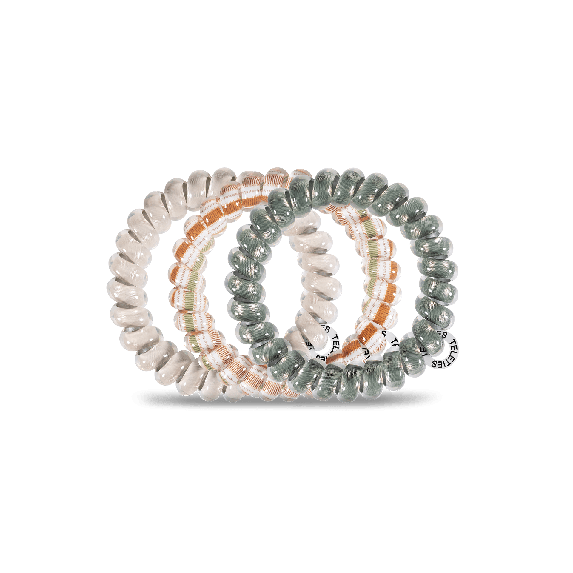 Spiral Hair Coils - Large - Eucalyptus Hair Ties Hair Accessories Teleties