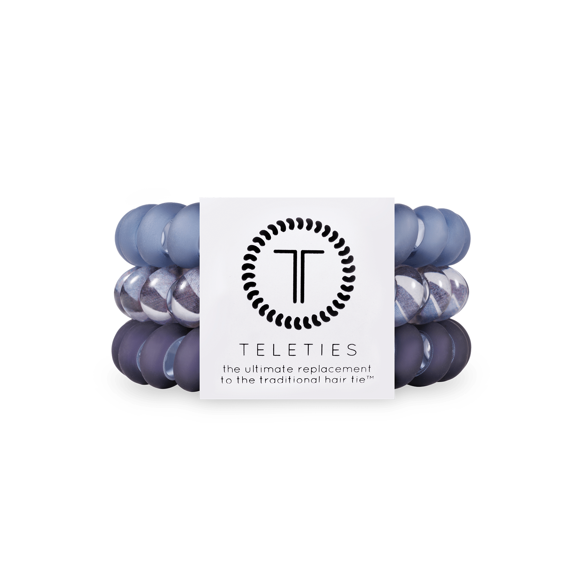 Spiral Hair Coils - Large - Midnight Rain Hair Ties Hair Accessories Teleties