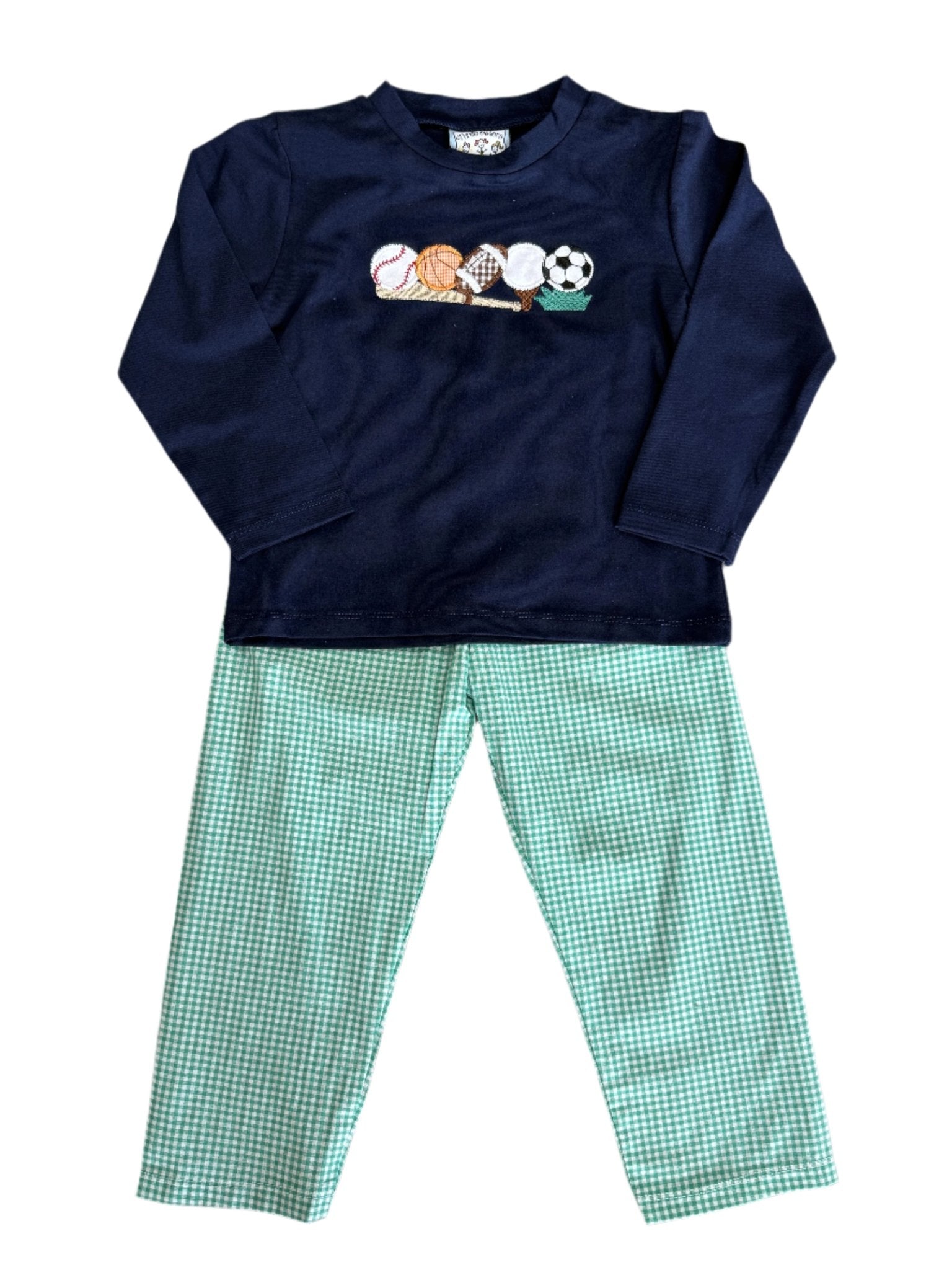 Sports Applique Boys Pant Set Boys Sets Three Sisters