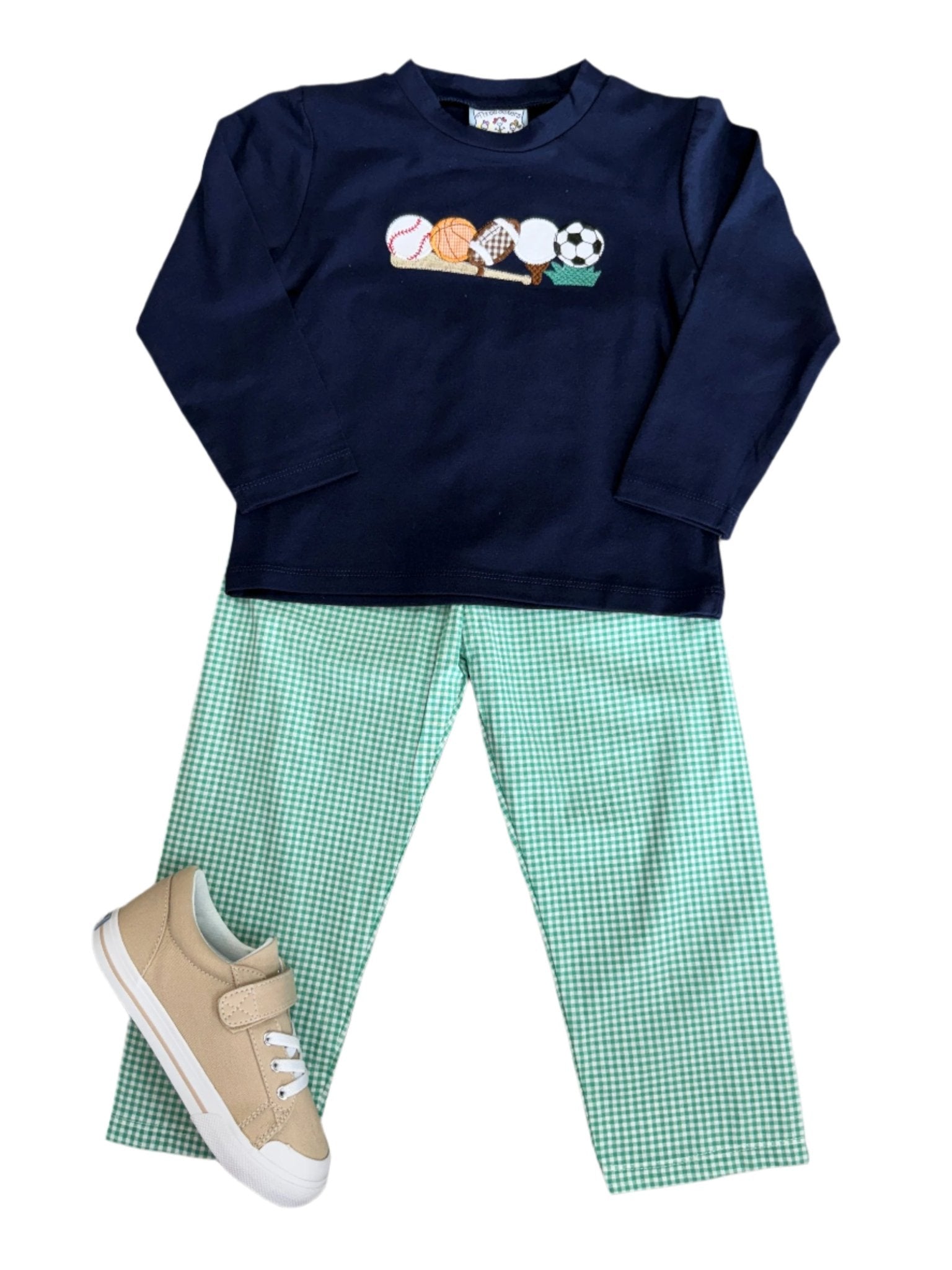 Sports Applique Boys Pant Set Boys Sets Three Sisters