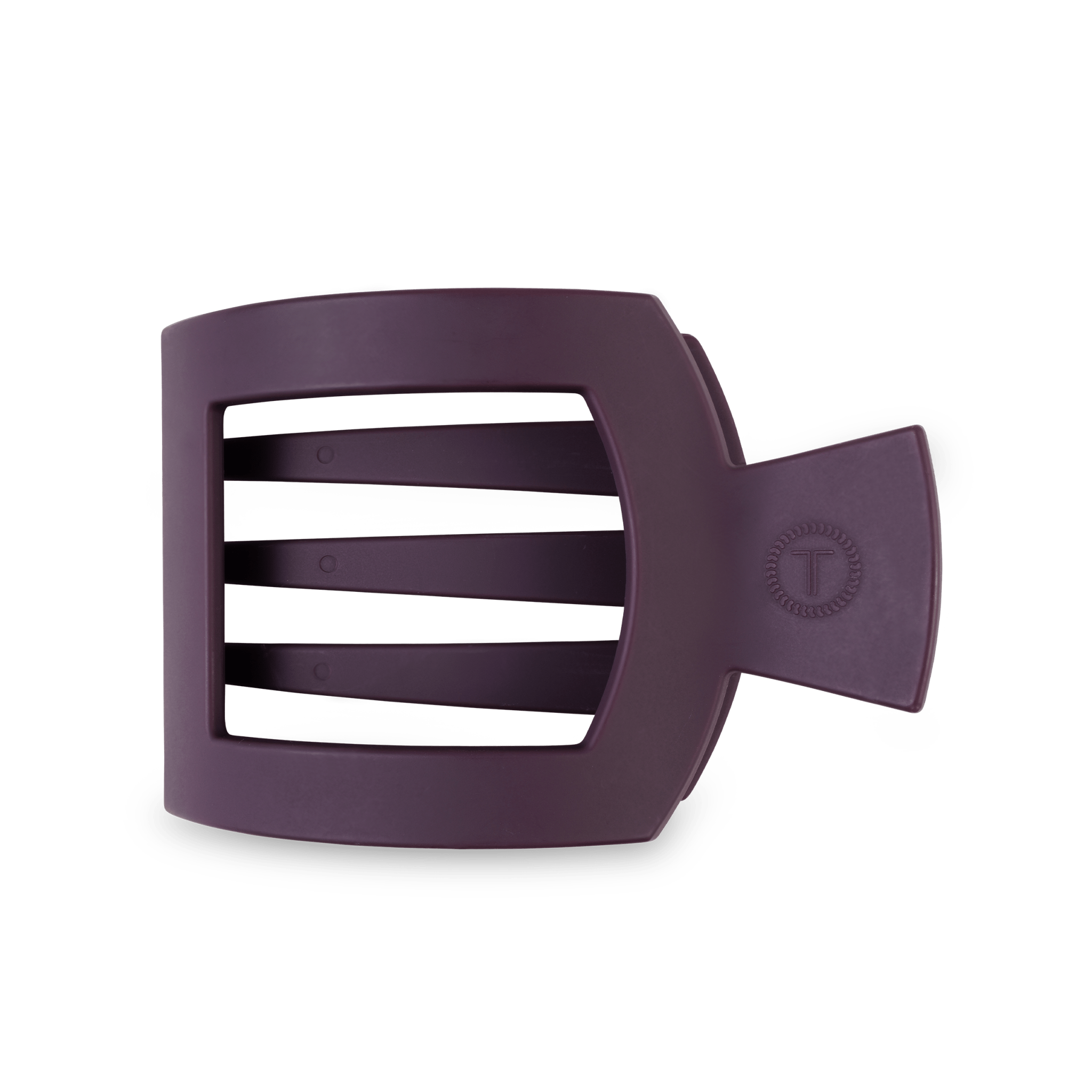 Square Flat Hair Clip - Large - Burgundy Bliss Hair Accessories Teleties