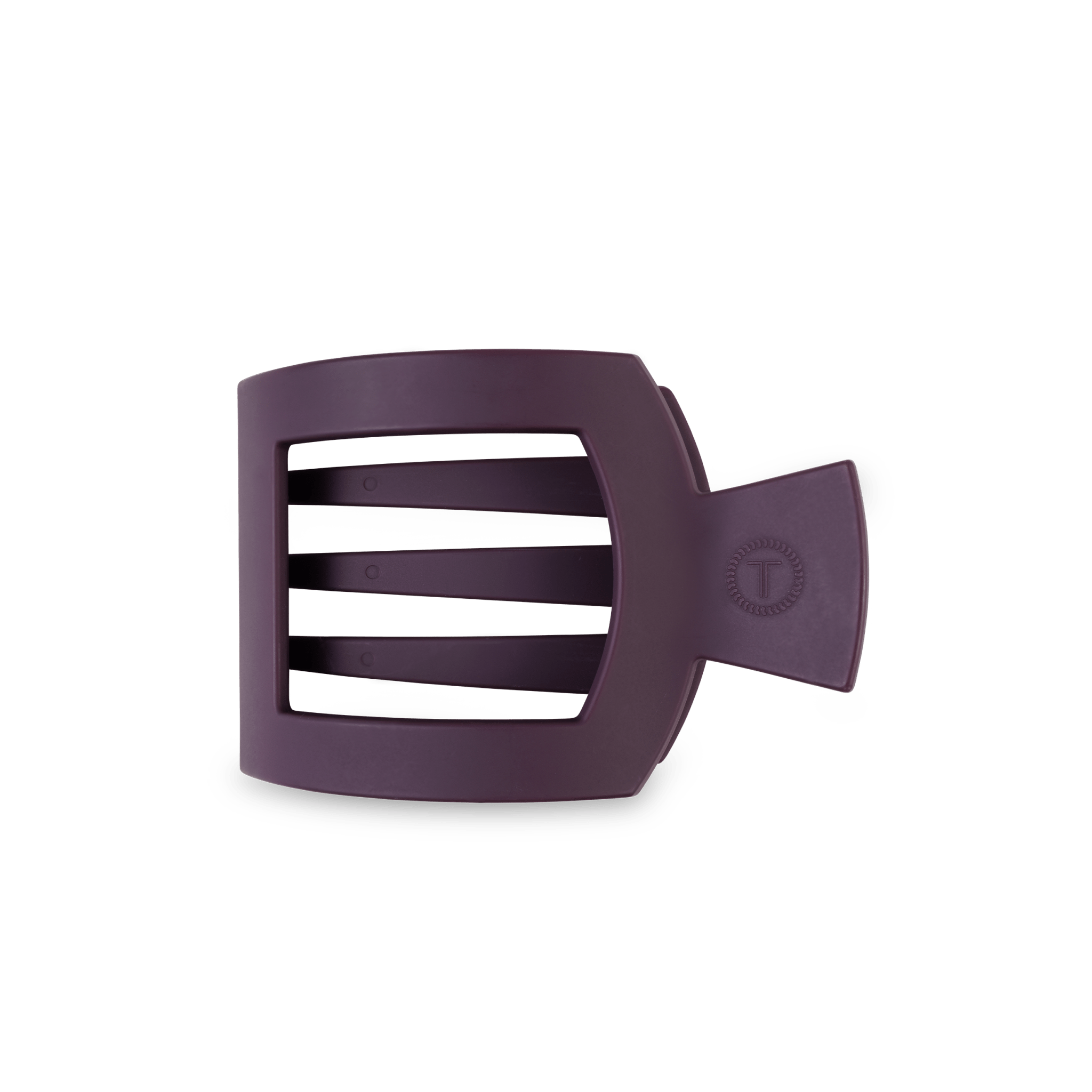 Square Flat Hair Clip - Med - Burgundy Bliss Hair Accessories Teleties
