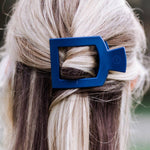 Square Flat Hair Clip - Med - Midnight Rain Hair Accessories Teleties