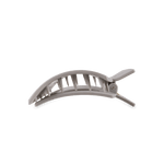 Square Flat Hair Clip - Med - Silver Flames Hair Accessories Teleties