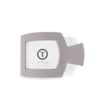 Square Flat Hair Clip - Med - Silver Flames Hair Accessories Teleties