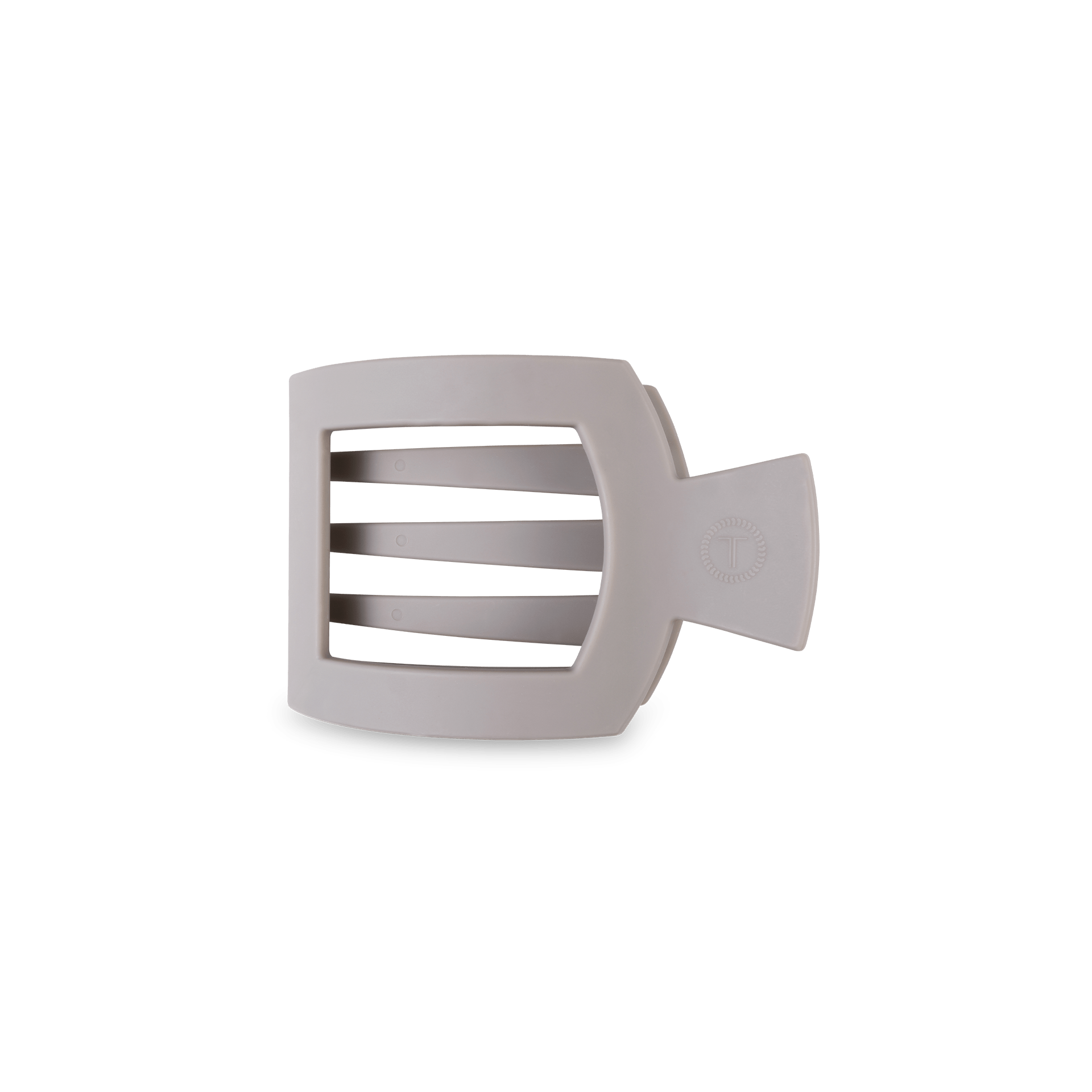 Square Flat Hair Clip - Small - Silver Flames Hair Accessories Teleties
