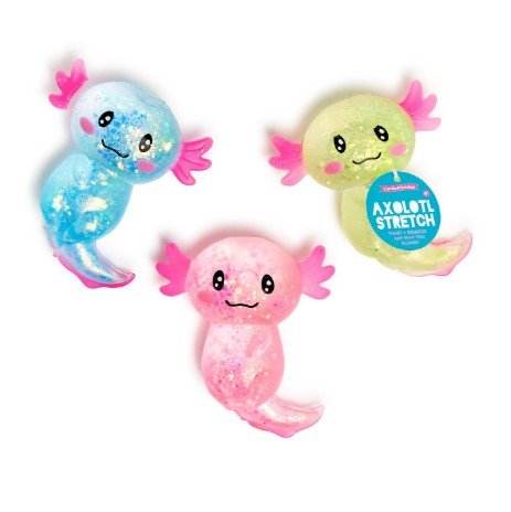 Squishy Glitter Axolotl Toy - Assorted Toys Two's Company