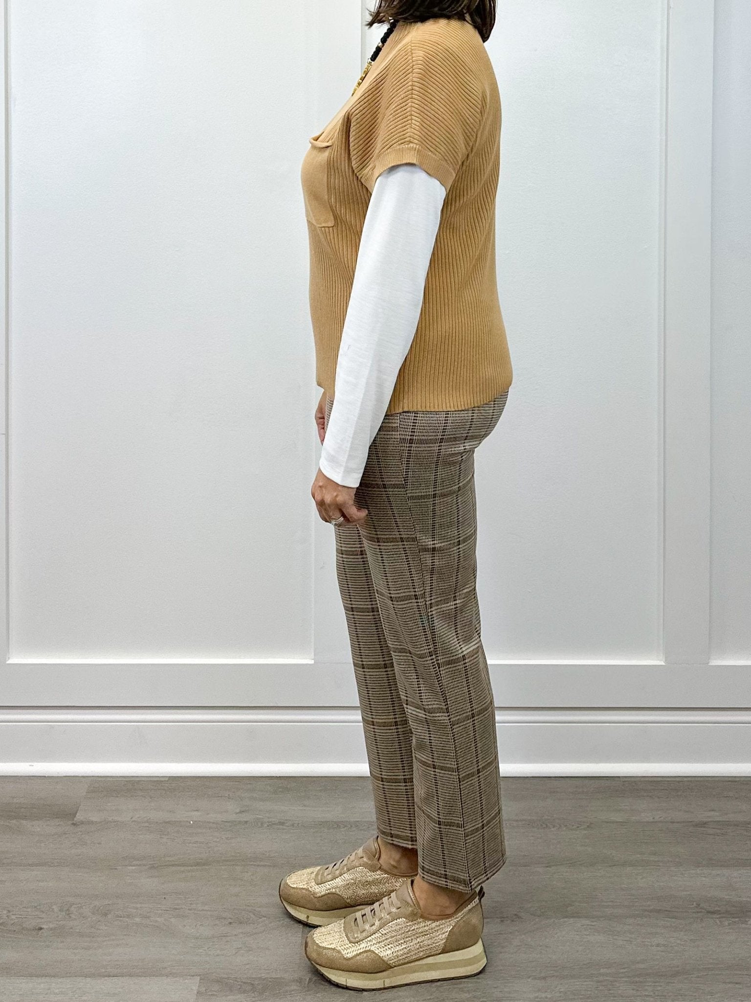 S/S Dolman Sweater w/ Pocket - Ice Latte Sweaters Tribal