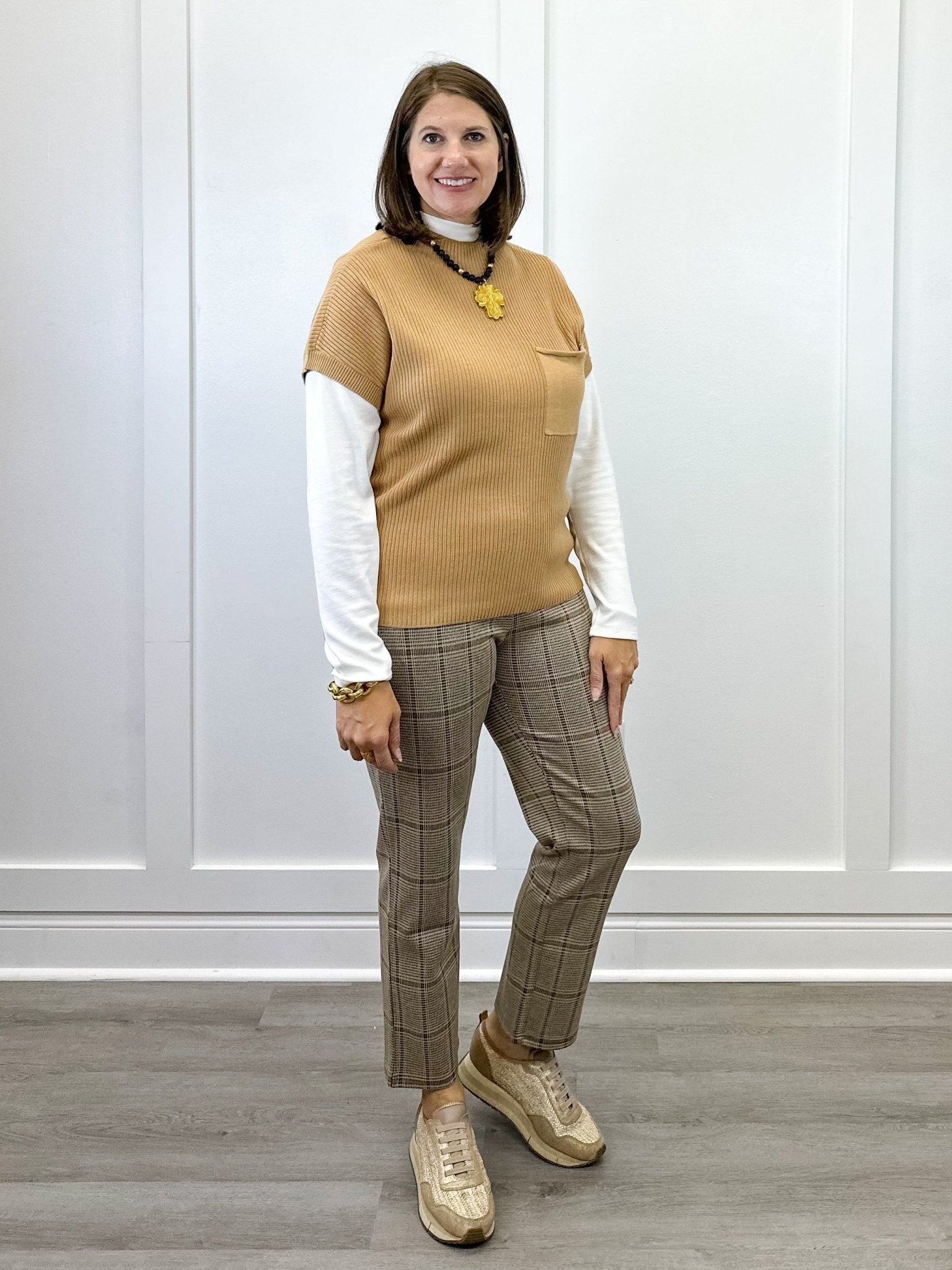 S/S Dolman Sweater w/ Pocket - Ice Latte Sweaters Tribal