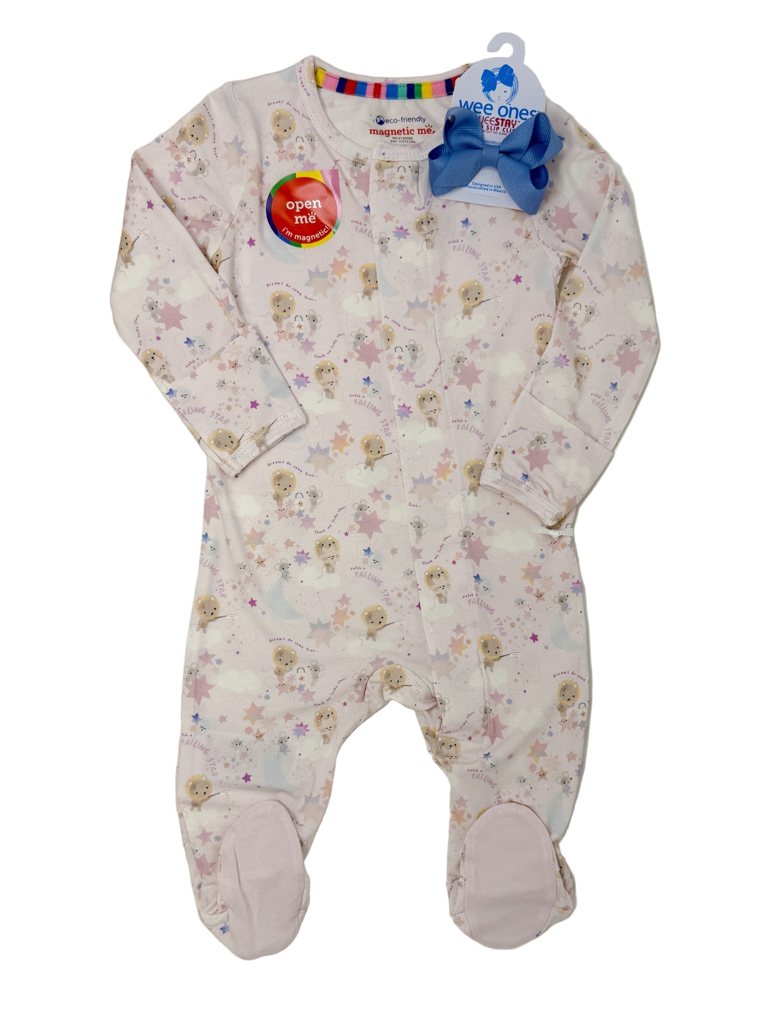 Star Catcher Modal Footie Baby Sleepwear Magnetic Me