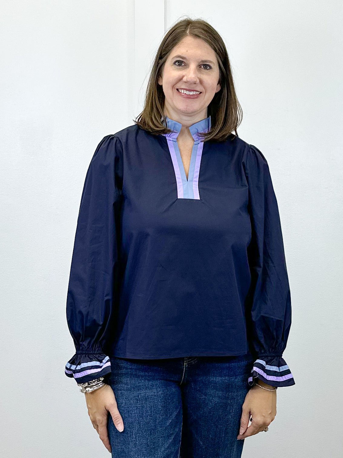 Starlight Sky Blouse - Navy
