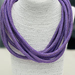 Statement 8-Strand Necklace - Lilac Necklaces TWO FORTY TWO
