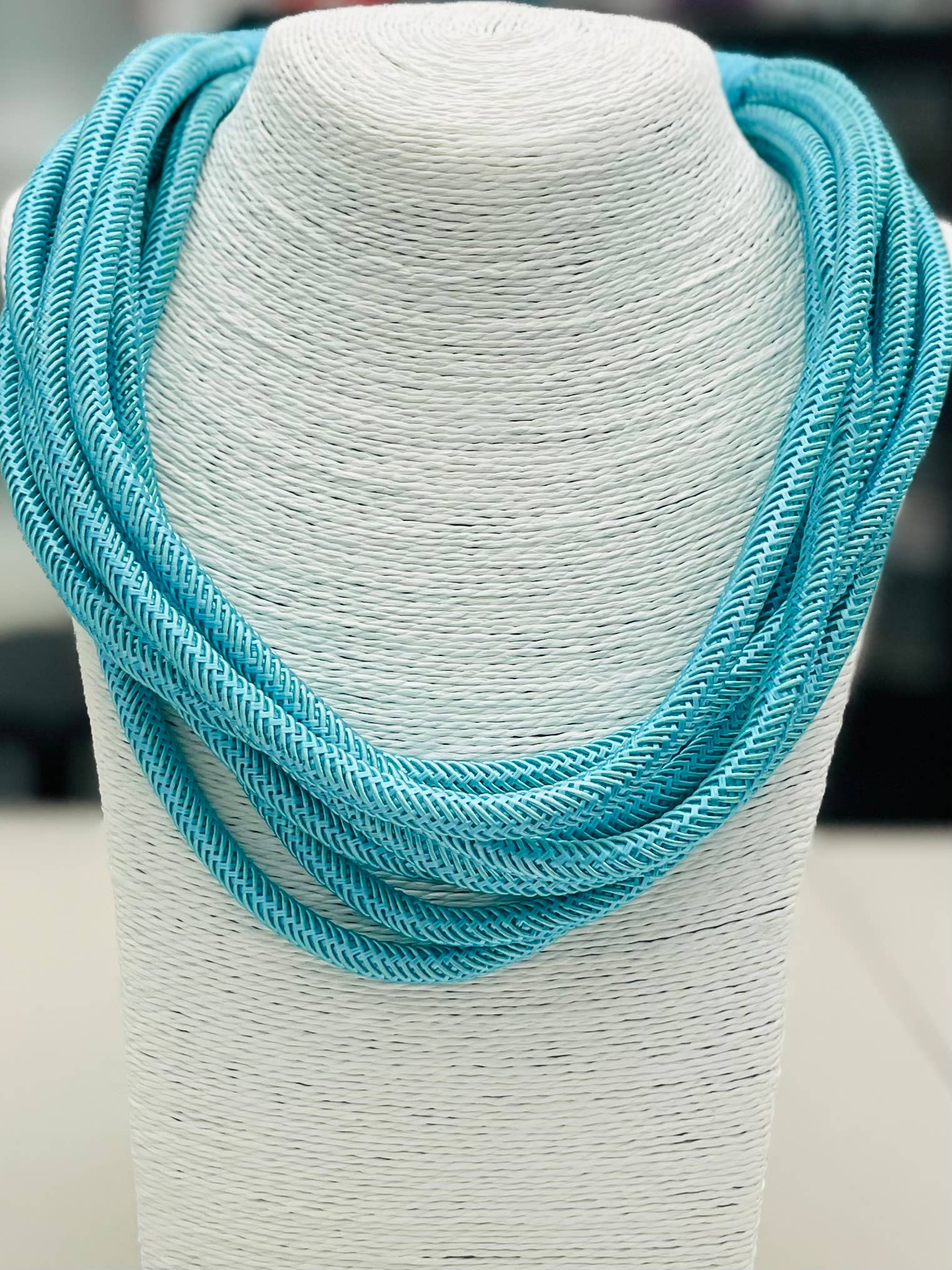 Statement 8-Strand Necklace - Turquoise Necklaces TWO FORTY TWO