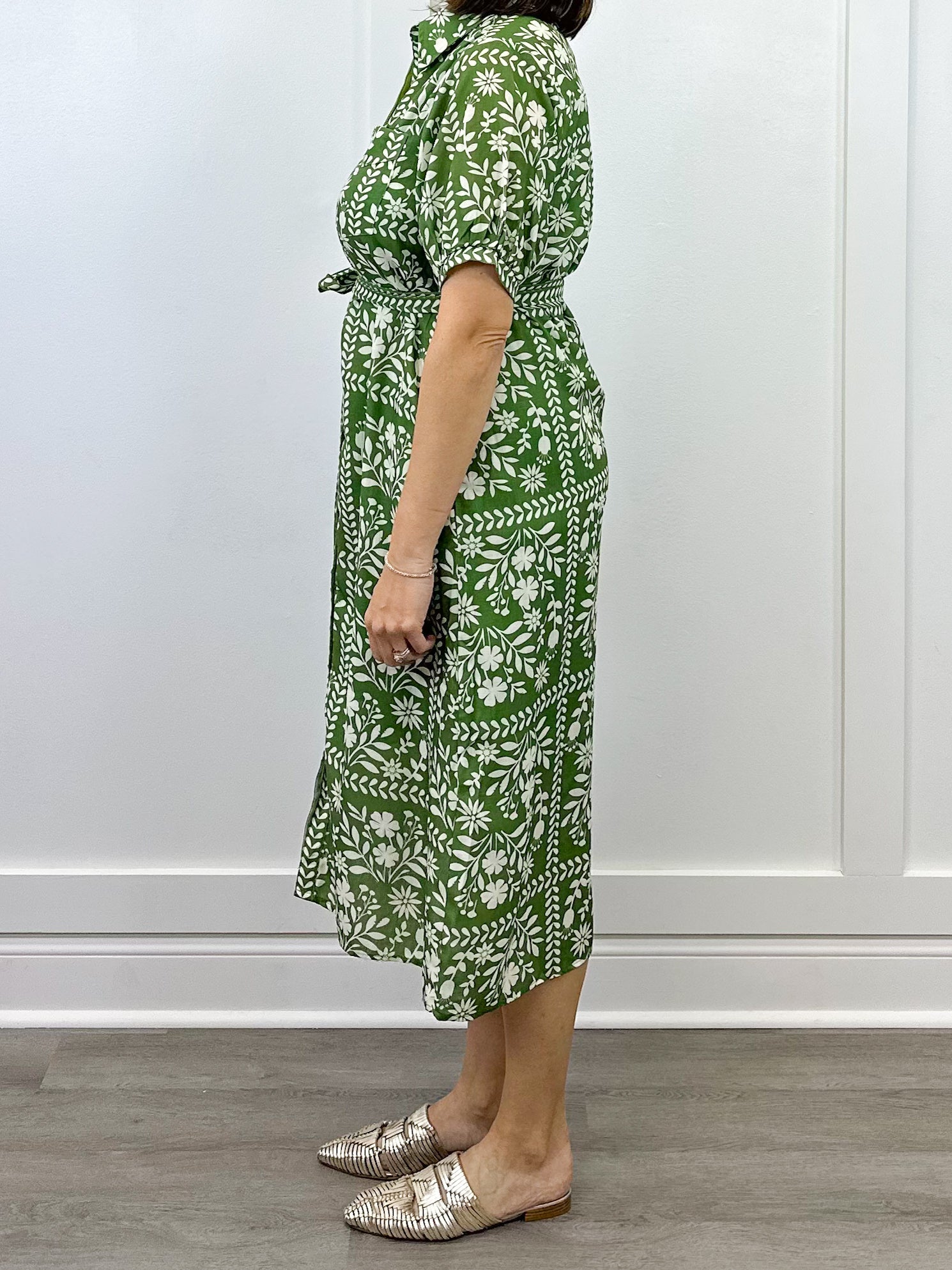 Stevie's Garden Shirt Dress Long Dresses Polagram by Wellmade USA
