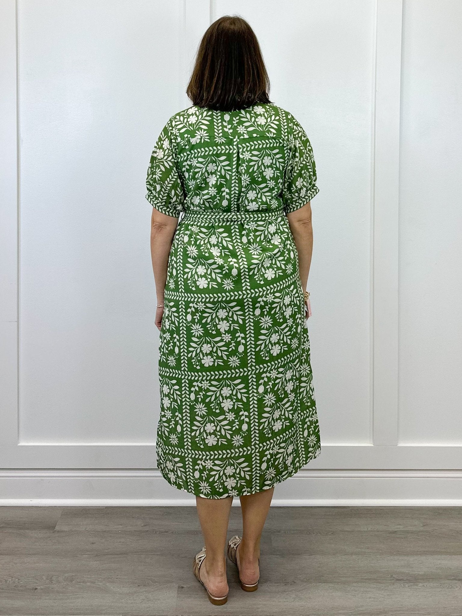 Stevie's Garden Shirt Dress Long Dresses Polagram by Wellmade USA