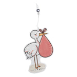 Stork It's A Girl Flat Ornament Seasonal Glory Haus