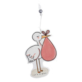 Stork It's A Girl Flat Ornament Seasonal Glory Haus
