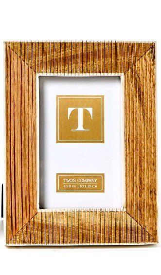 Striated Textured Frame - 4x6 Home Decor Two's Company