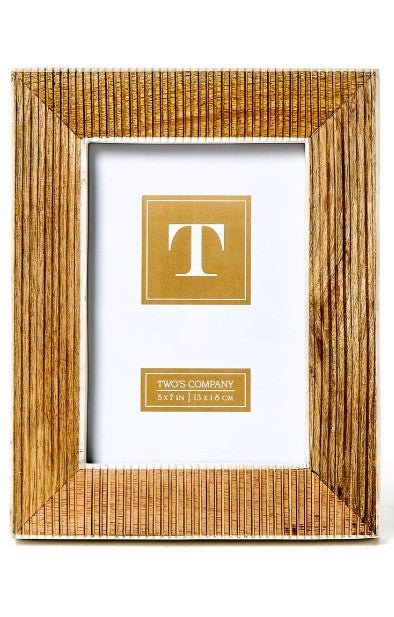 Striated Textured Frame - 5x7 Home Decor Two's Company