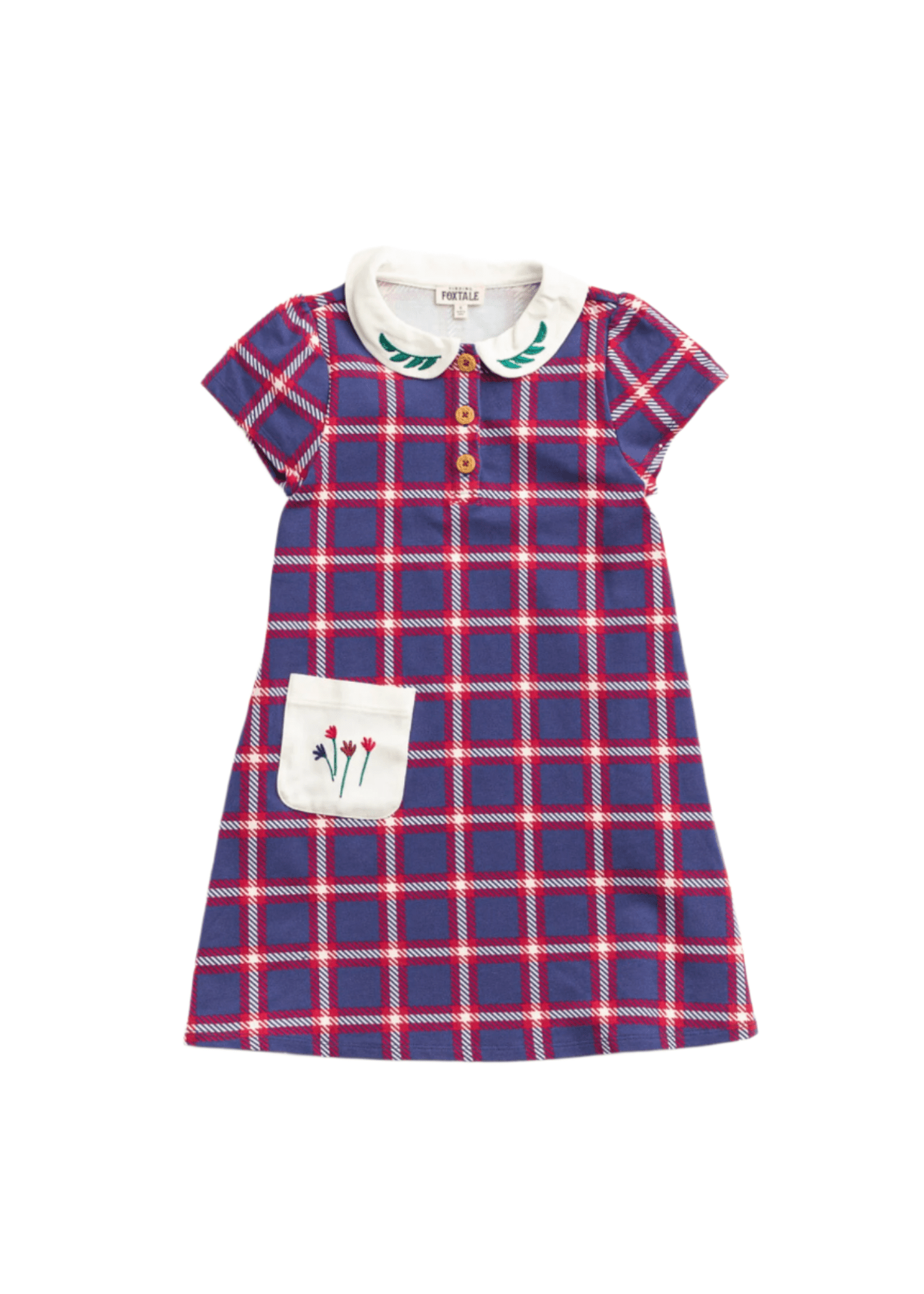 Studious Dress - Windowpane Plaid Girls Play Dresses Finding Foxtale