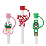 Sugar Plum Soldiers Straw Topper Set Kitchen + Entertaining Swig