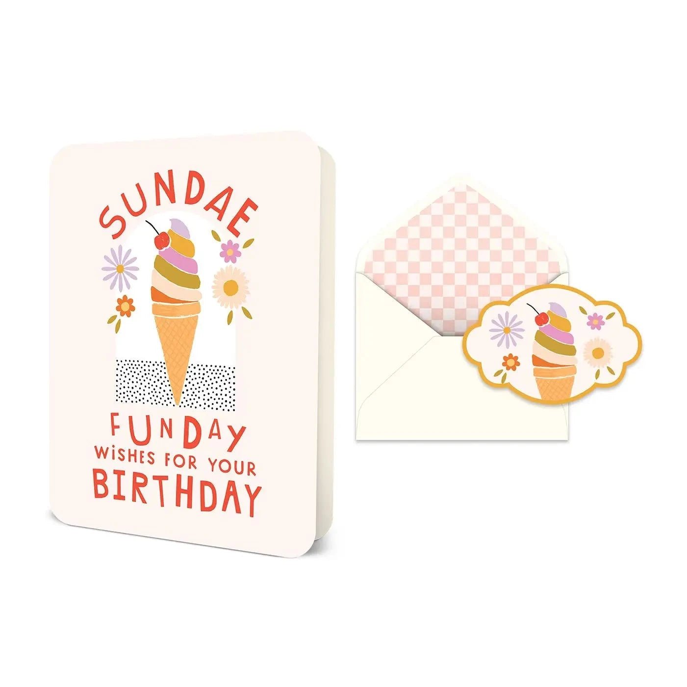 Sundae Funday Birthday Deluxe Greeting Card Paper Goods Studio Oh!