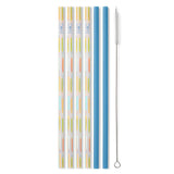 Teacher Life + Blue Reusable Straw Set Kitchen + Entertaining Swig