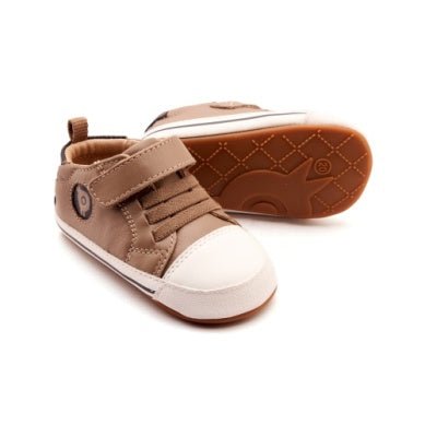 Team Bub - Taupe/Navy Boys Shoes Old Soles