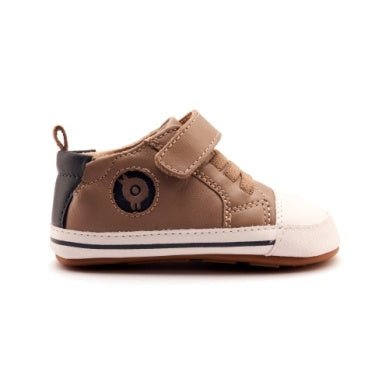 Team Bub - Taupe/Navy Boys Shoes Old Soles