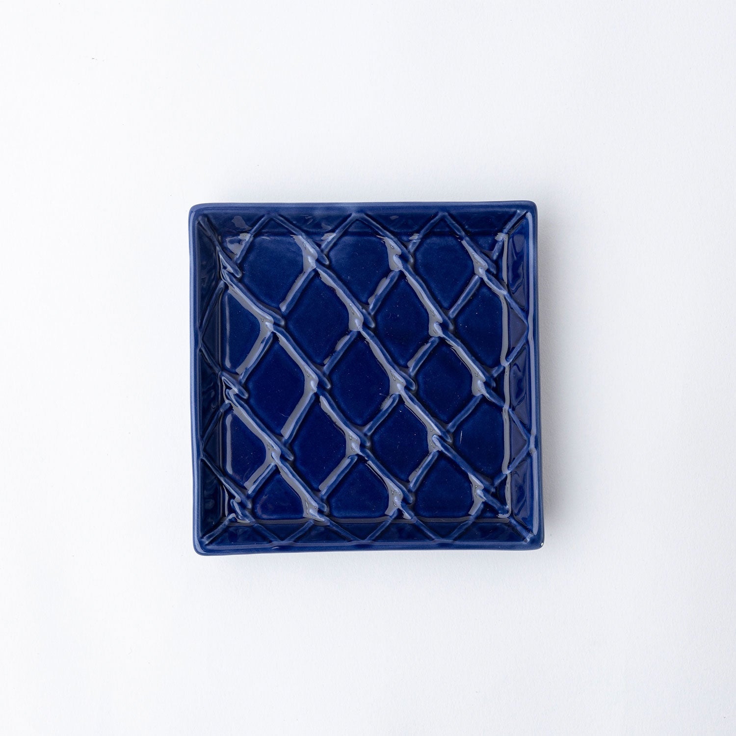 Textured Beverage Napkin Tray - Navy Kitchen + Entertaining 8 Oak Lane