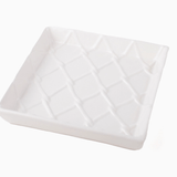 Textured Beverage Napkin Tray - White Home Decor 8 Oak Lane