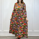 The Clover Dress - Midnight Petals - Sugar Babies Children's Boutique/Meg's Shoppe