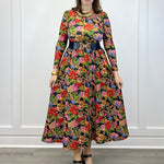 The Clover Dress - Midnight Petals - Sugar Babies Children's Boutique/Meg's Shoppe