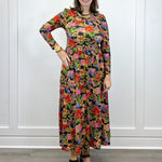 The Clover Dress - Midnight Petals - Sugar Babies Children's Boutique/Meg's Shoppe