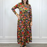 The Clover Dress - Midnight Petals - Sugar Babies Children's Boutique/Meg's Shoppe