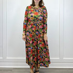 The Clover Dress - Midnight Petals - Sugar Babies Children's Boutique/Meg's Shoppe