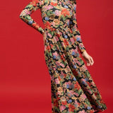 The Clover Dress - Midnight Petals - Sugar Babies Children's Boutique/Meg's Shoppe