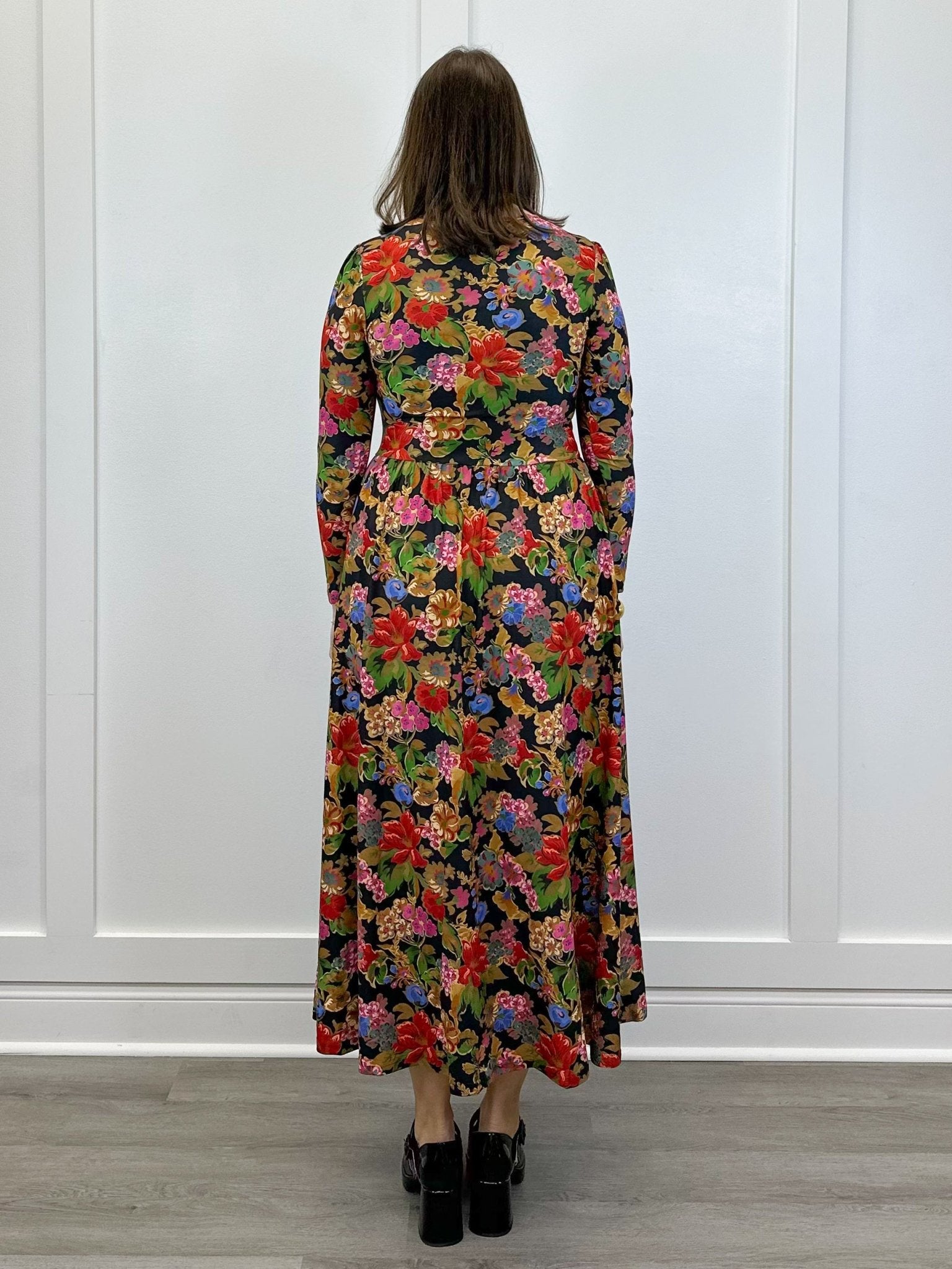 The Clover Dress - Midnight Petals - Sugar Babies Children's Boutique/Meg's Shoppe