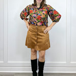 The Eliza Top - Midnight Petals - Sugar Babies Children's Boutique/Meg's Shoppe