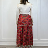 The Faye Skirt - Nordic Paisley Multi Skirts Smith & Quinn