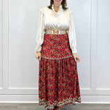 The Faye Skirt - Nordic Paisley Multi Skirts Smith & Quinn